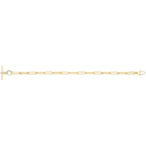 9ct Yellow Gold Hollow Bracelet 4.40g